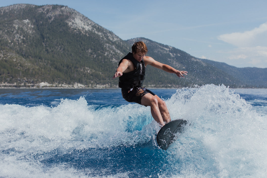 Wakeboard and wakesurf lessons on Lake Tahoe