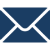 Icon of a blue envelope with a white flap.